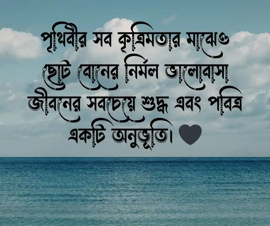 ছোট বোনকে নিয়ে উক্তি