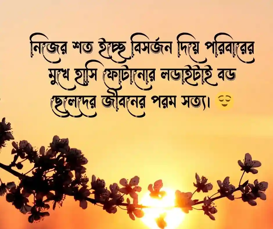 পরিবারের বড় ছেলে নিয়ে স্ট্যাটাস কষ্টের