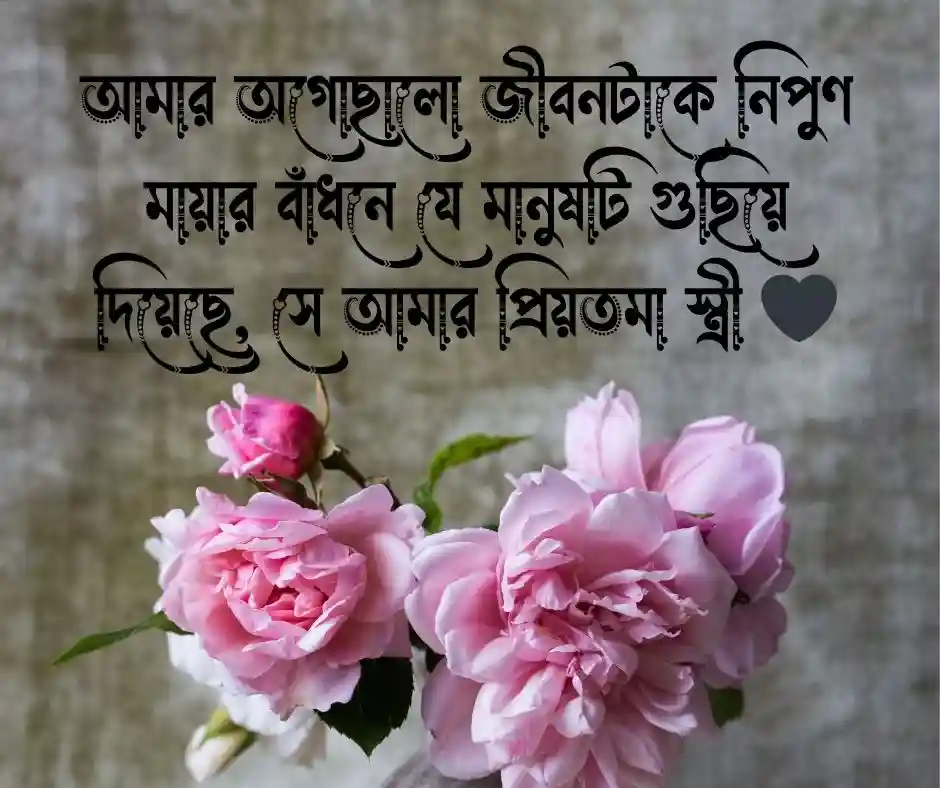 বউ নিয়ে রোমান্টিক স্ট্যাটাস