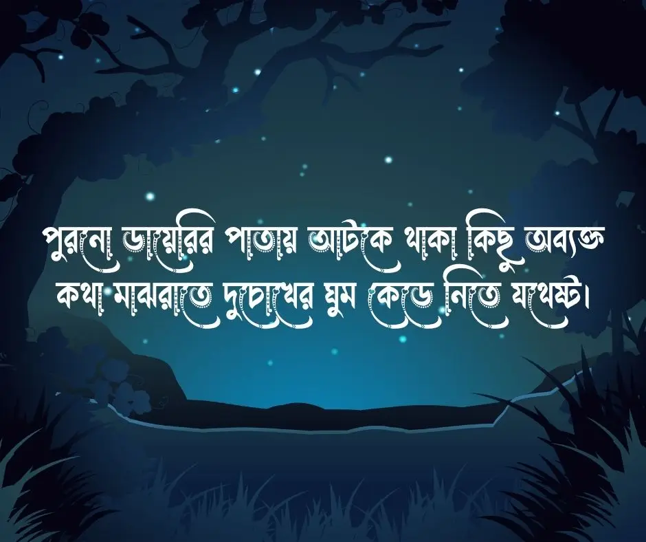 ঘুম না আসা নিয়ে উক্তি