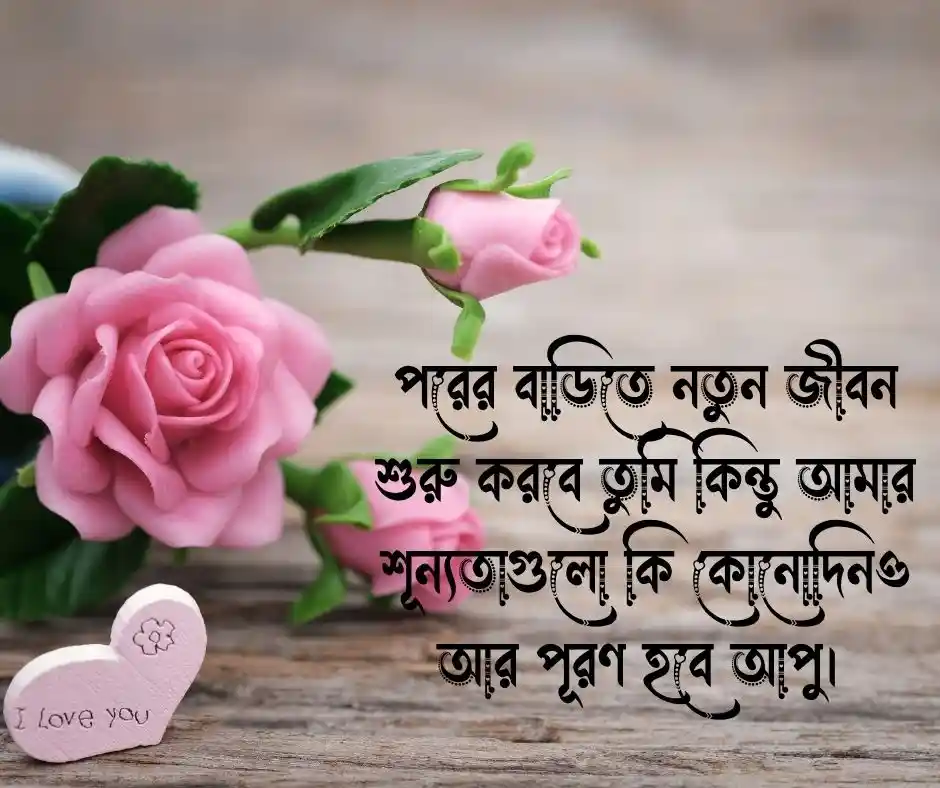 বড় বোনের বিয়ে নিয়ে স্ট্যাটাস কষ্টের