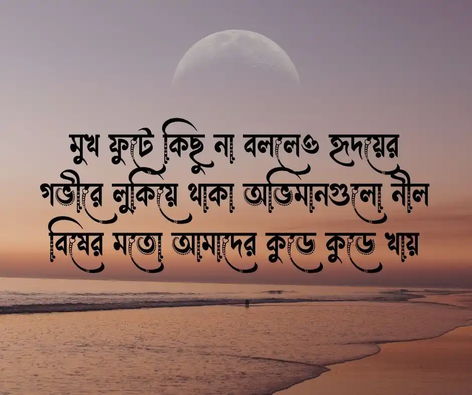 অভিমানী স্ট্যাটাস অভিমানী ক্যাপশন