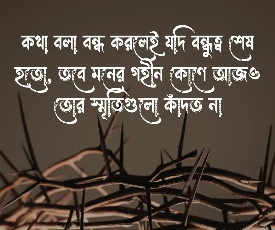 বন্ধুর সাথে অভিমানের স্ট্যাটাস